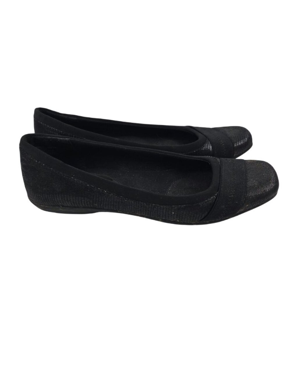 Mootsies Tootsies Modorchester Loafers Womens 10M Flats Black Fabric Shoes - Picture 5 of 8